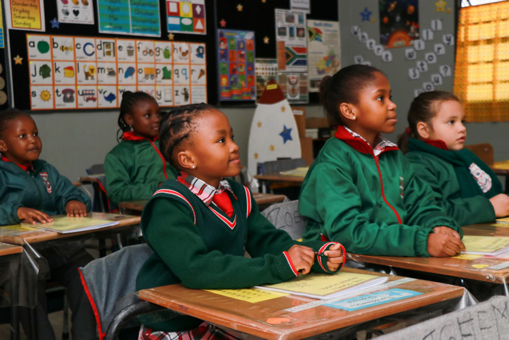 Learners at Vaal Triangle Preparatory School, Vanderbijlpark